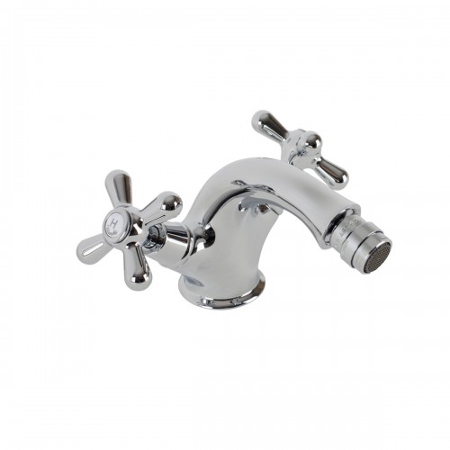 Single hole bidet mixer with automatic pop-up waste 1" 1/4"